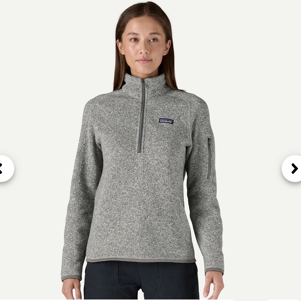 Patagonia Gray 1/4 Zip Fleece Pullover Better Sweater